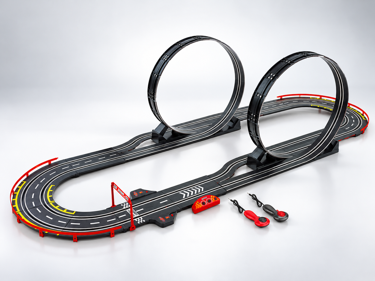 RaceXcale Toyota Supra – Turbo Racer 5.65m Slot Car Racing Set